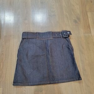 Balenciaga Dark Denim Mini Skirt